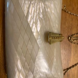 Vintage Lisette Mother of Pearl Tiled Clutch